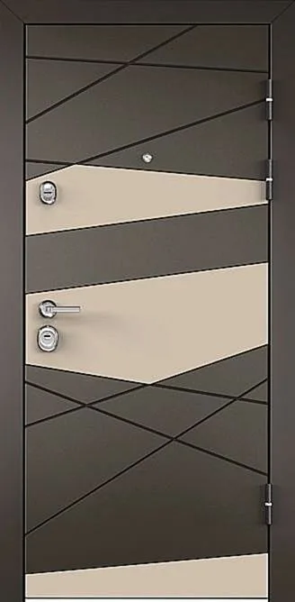 Входная дверь Appolo-38 (Порошковое напыление / МДФ Шпон) - внешняя сторона