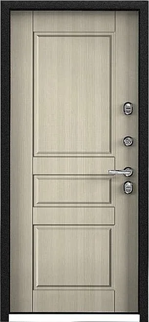 Двери в квартиру Белая уличная дверь AU-8 - внутренняя сторона