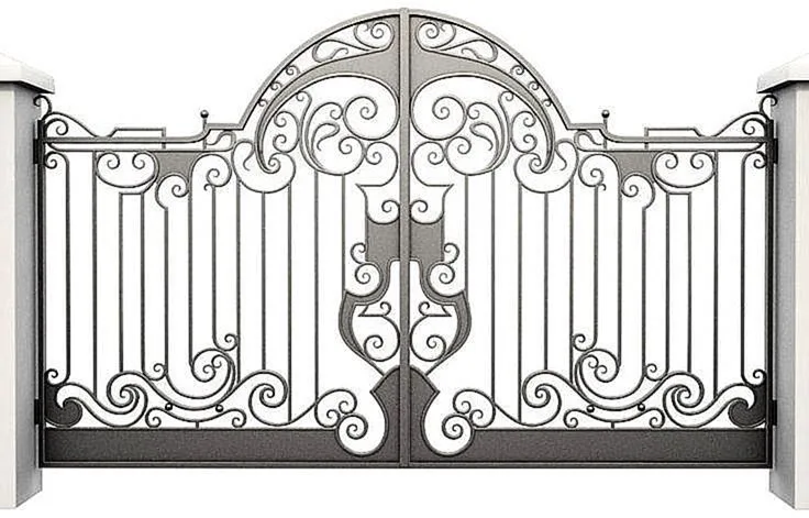 Распашные ворота Commander-10 (Нитроэмаль) - внешняя сторона