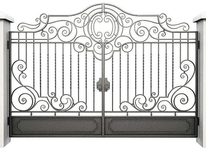 Распашные ворота Commander-11 (Нитроэмаль) - внешняя сторона