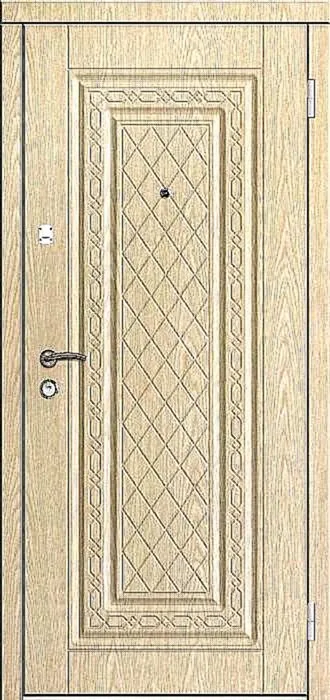 Двери с терморазрывом Дверь с терморазрывом с зеркалом для улицы DL-4 - внешняя сторона