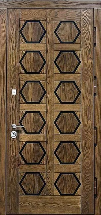 Двери с терморазрывом Дверь с терморазрывом с зеркалом для улицы DL-5 - внешняя сторона