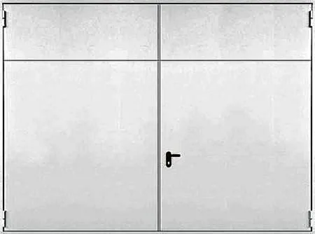 Противопожарные ворота Противопожарные ворота FX-2 - внешняя сторона