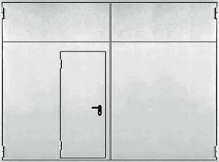 Противопожарные ворота Противопожарные ворота FX-3 - внешняя сторона