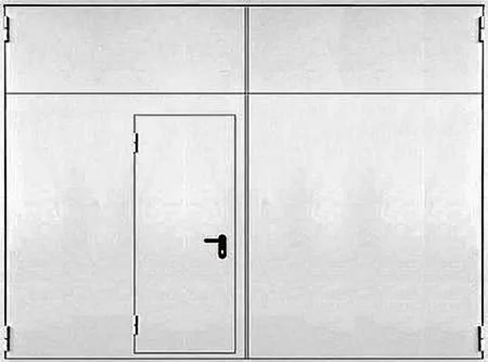 Противопожарные ворота Противопожарные ворота FX-6 - внешняя сторона