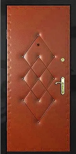 Входная дверь Feuer-2 (Порошковое напыление / Винилискожа) - внутренняя сторона