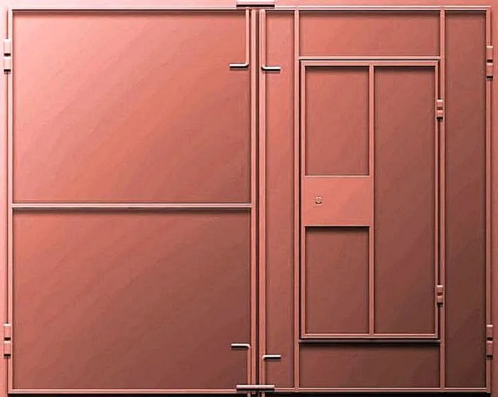 Распашные ворота Распашные ворота GD-16 - внешняя сторона