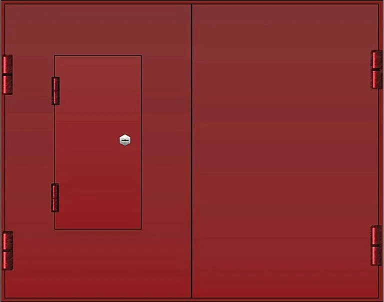 Распашные ворота Распашные ворота GD-8 - внешняя сторона