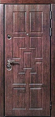 Входная дверь Leon-4 (МДФ Шпон / Порошковое напыление) - внешняя сторона