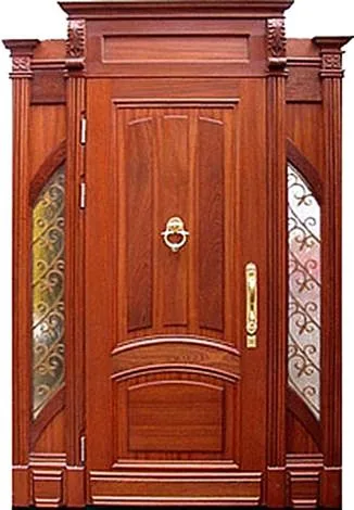 Входная дверь Massive-19 (Массив дерева) - внешняя сторона