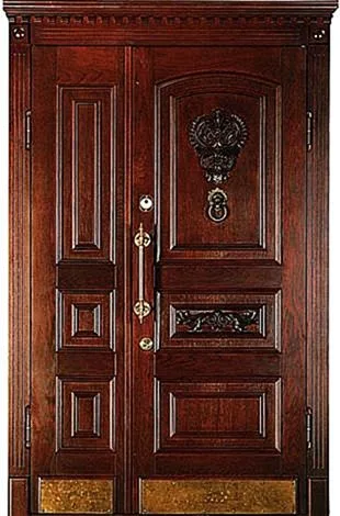 Массив дерева Входная парадная дверь MV-63 - внешняя сторона