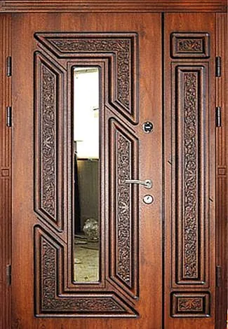 С зеркалом Входная парадная дверь с зеркалом MV-80 - внешняя сторона