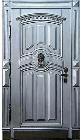 Массив дерева Входная парадная дверь MV-84 - внешняя сторона