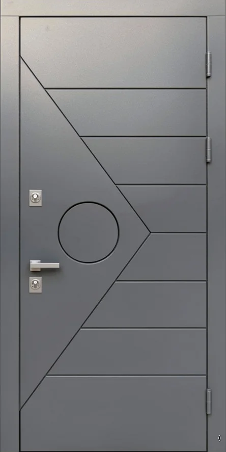 Входная дверь Mercury-10 (Порошковое напыление / МДФ Филенчатый) - внешняя сторона