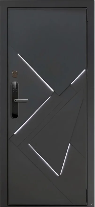 Входная дверь Mercury-11 (Порошковое напыление / МДФ Филенчатый) - внешняя сторона