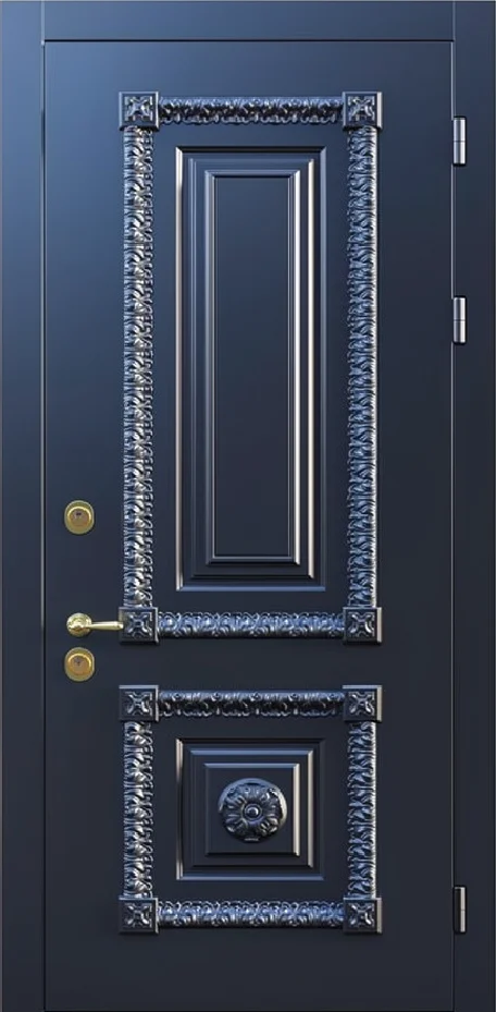 Входная дверь Mercury-3 (Порошковое напыление / МДФ Филенчатый) - внешняя сторона