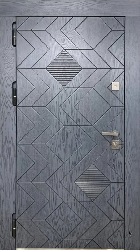 Входная дверь Mercury-7 (Порошковое напыление / МДФ Филенчатый) - внешняя сторона