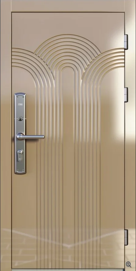 Входная дверь Mercury-9 (Порошковое напыление / МДФ Филенчатый) - внешняя сторона