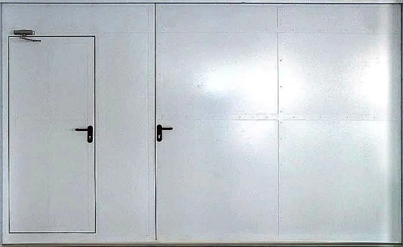 Противопожарные ворота Fenix-8 (Нитроэмаль) - внешняя сторона