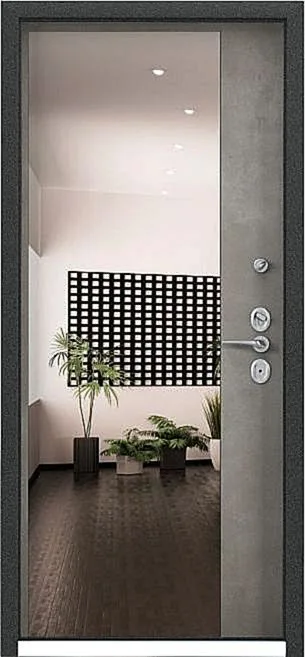 Двери в квартиру Уличная дверь с зеркалом SE-10 - внутренняя сторона