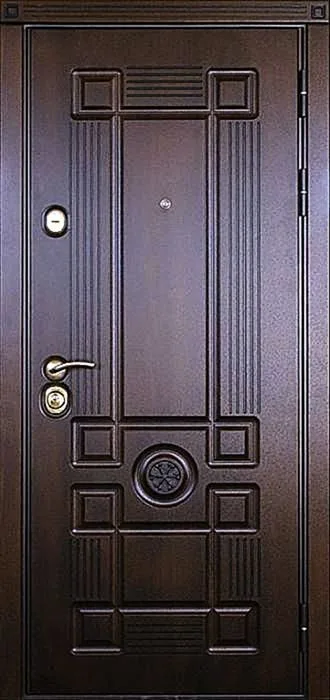 Двери в квартиру Уличная дверь с зеркалом SE-11 - внешняя сторона
