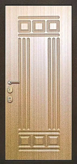Входная дверь Siberia-1 (МДФ Филенчатый) - внешняя сторона