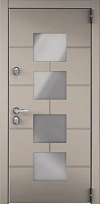 Входная дверь Titan-15 (Порошковое напыление / МДФ Филенчатый) - внешняя сторона